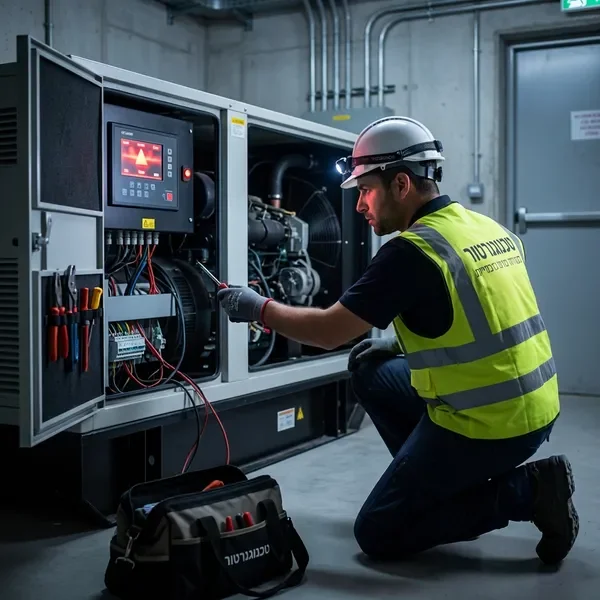 טיפול תקלות גנרטור חירום דחוף